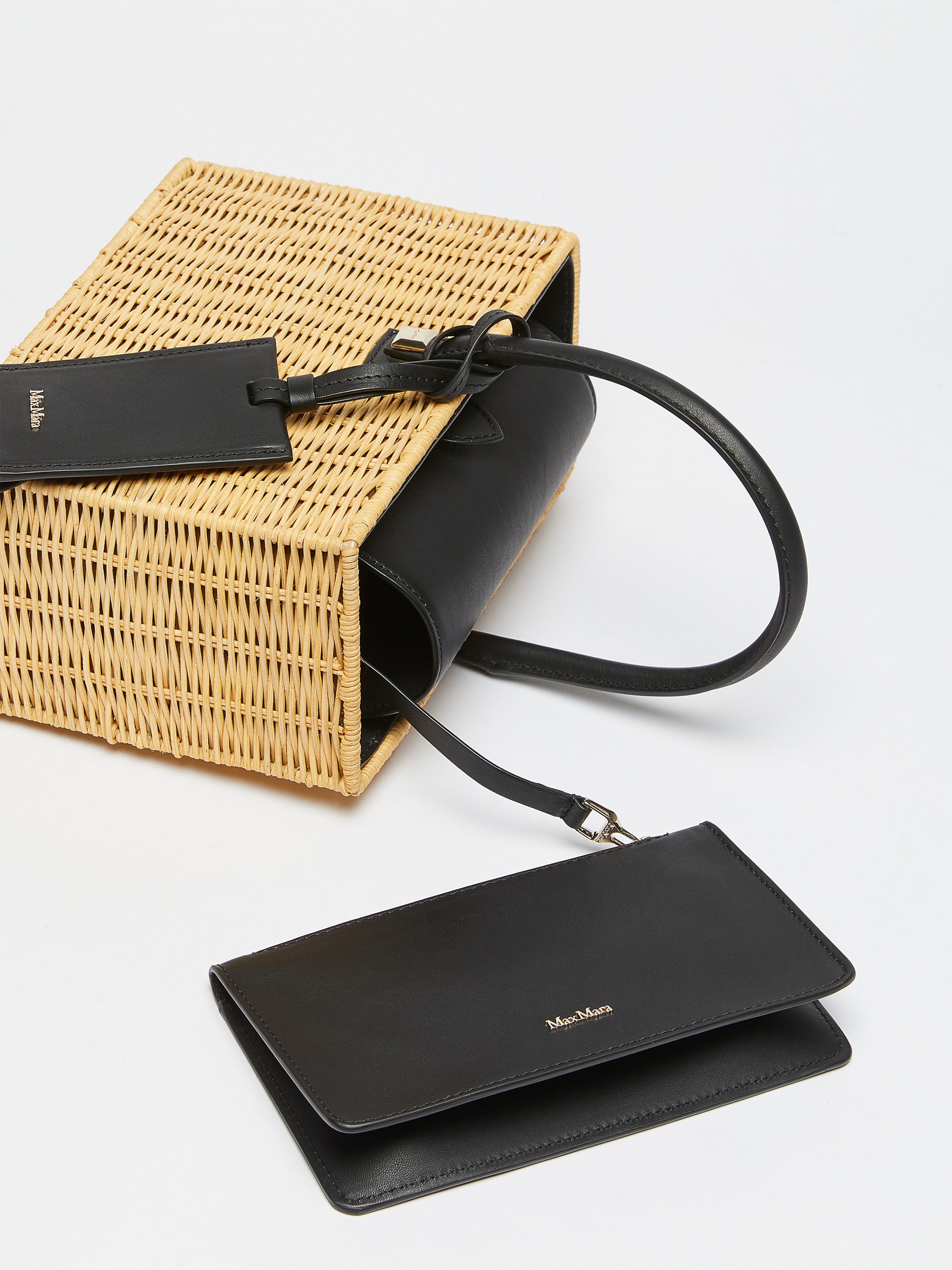 CESTOSWICKER Rattan and leather basket - 4