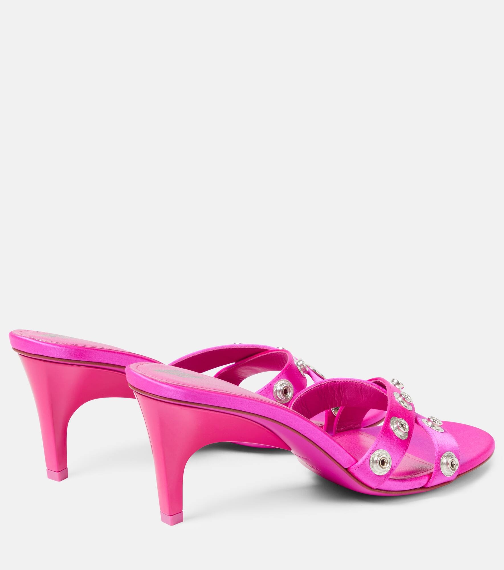Cosmo 60 studded satin sandals - 3