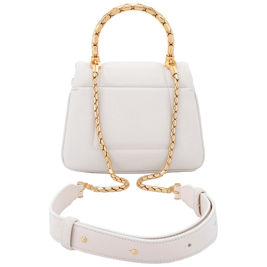 Bvlgari Ladies Serpenti Ivory Reverse Top Handle Handbag - 3