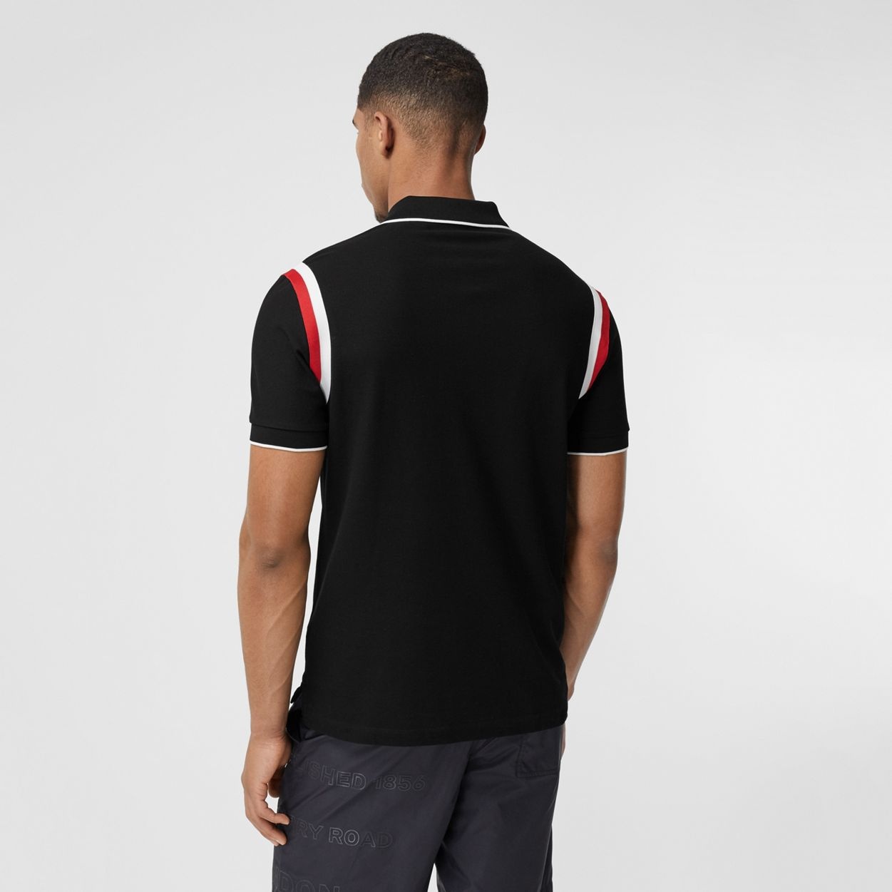 Logo Graphic Appliqué Cotton Piqué Polo Shirt - 4