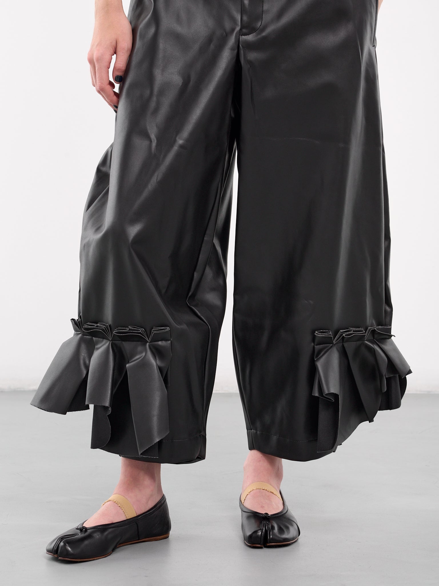 Draped Appliqué Trousers - 5