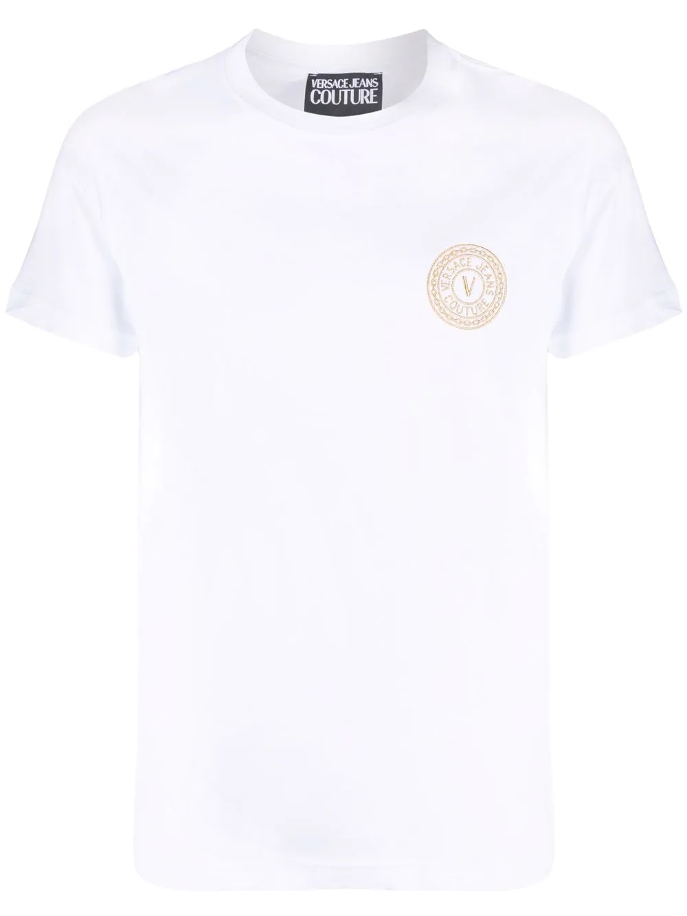 embroidered-logo cotton T-shirt - 1