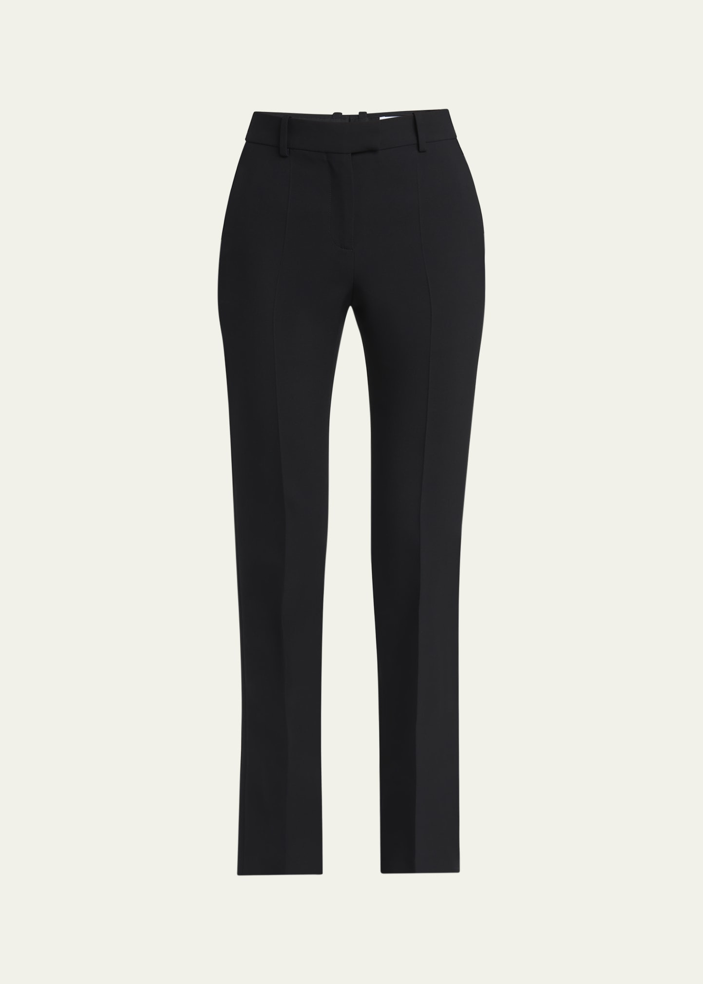 Wool-Silk Flare Trousers - 1