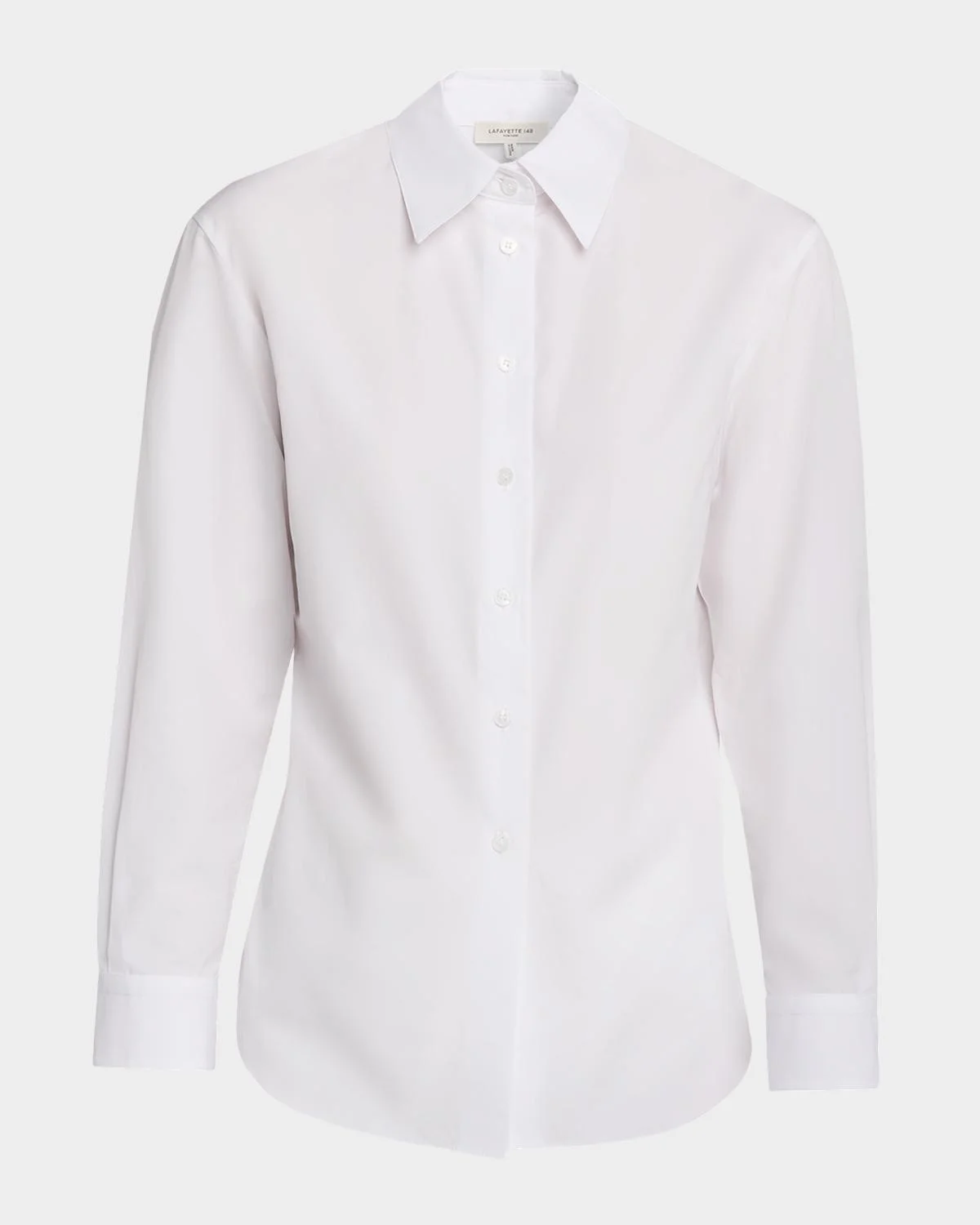 Cinched-Waist Cotton Poplin Shirt - 1