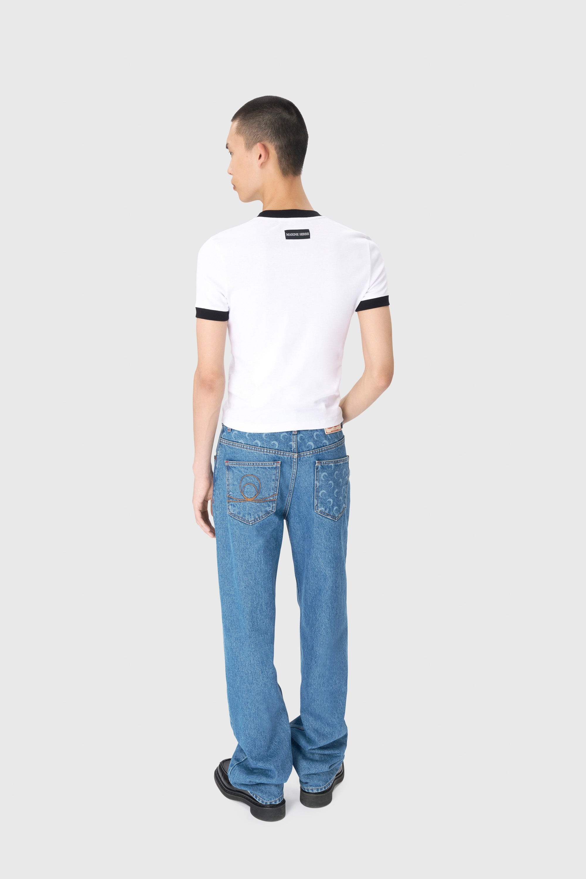 Moon Logo Jersey Fitted T-Shirt - 3