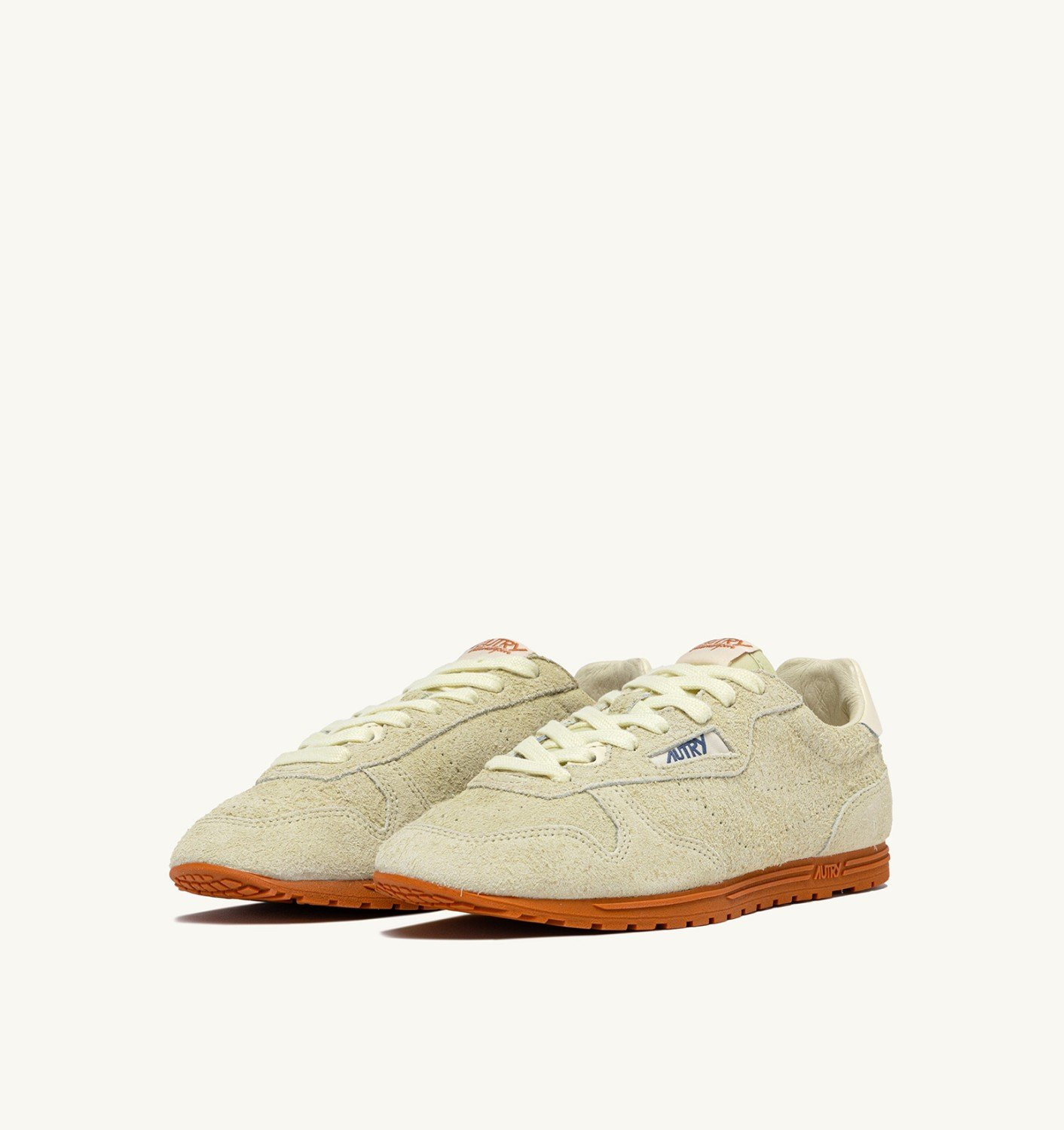SNEAKERS WINDSPIN IN BUTTER WHITE SUEDE - 2
