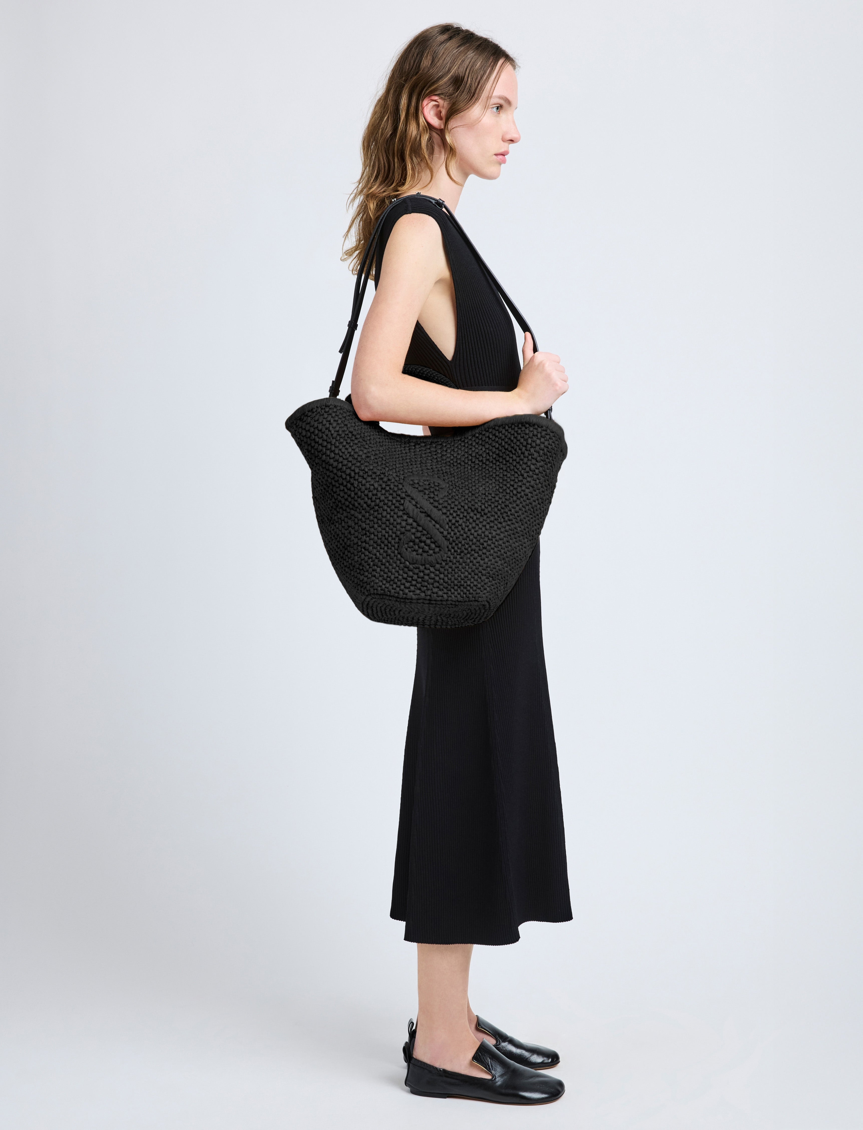 Large Chelsea Tote in Natural Raffia - 6