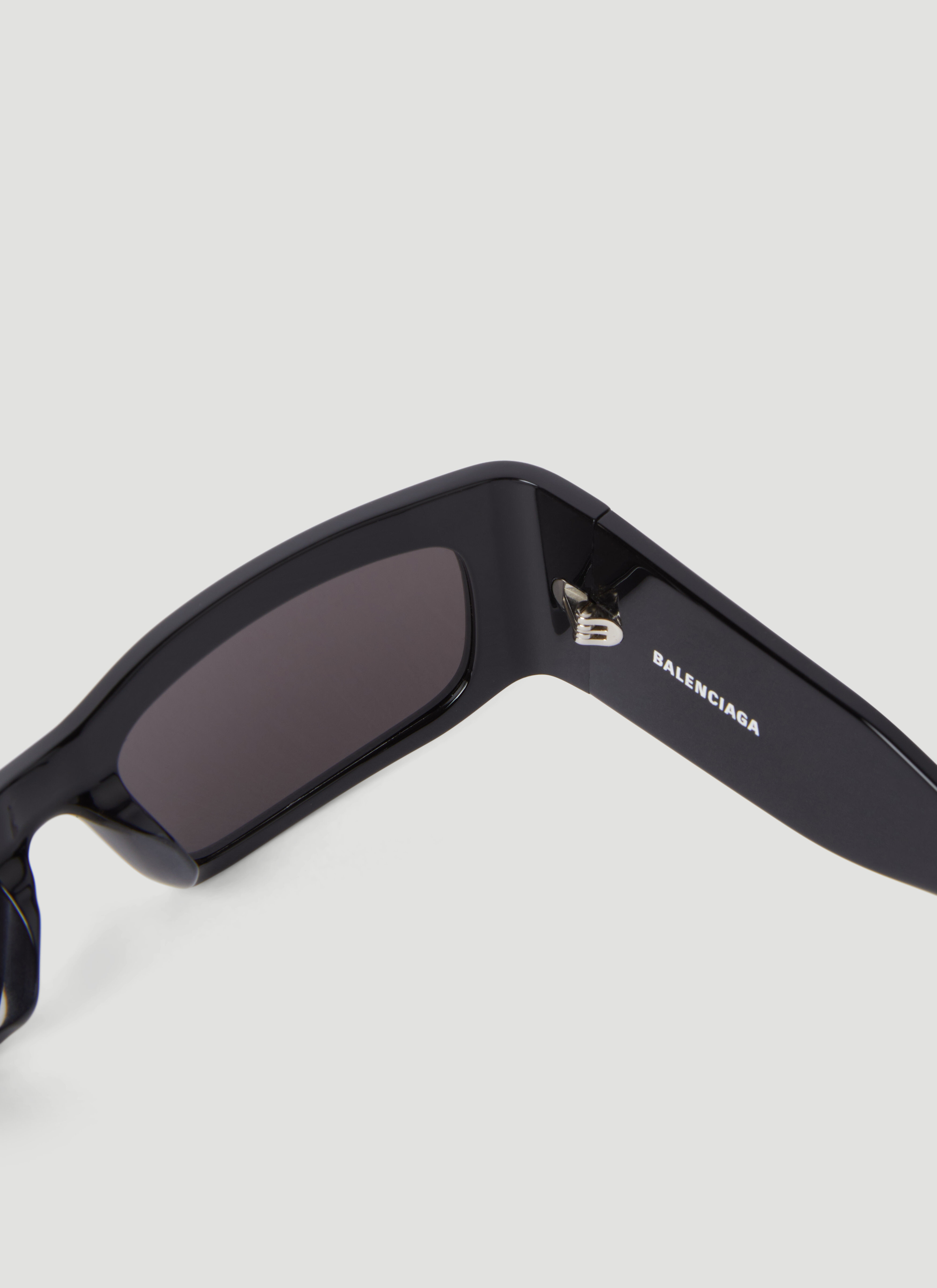 BALENCIAGA Paper Rectangle Sunglasses | lncc | REVERSIBLE