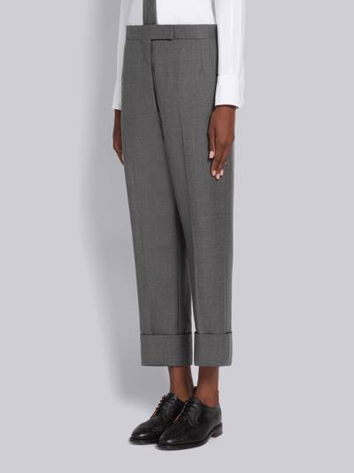 Thom Browne Medium Grey Super 120's Twill Menswear Fit Classic Trouser outlook