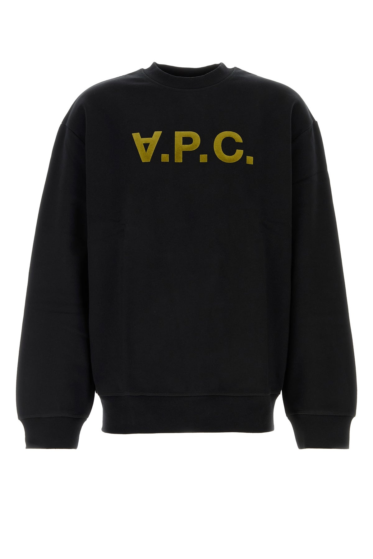 Black stretch cotton oversize sweatshirt - 1