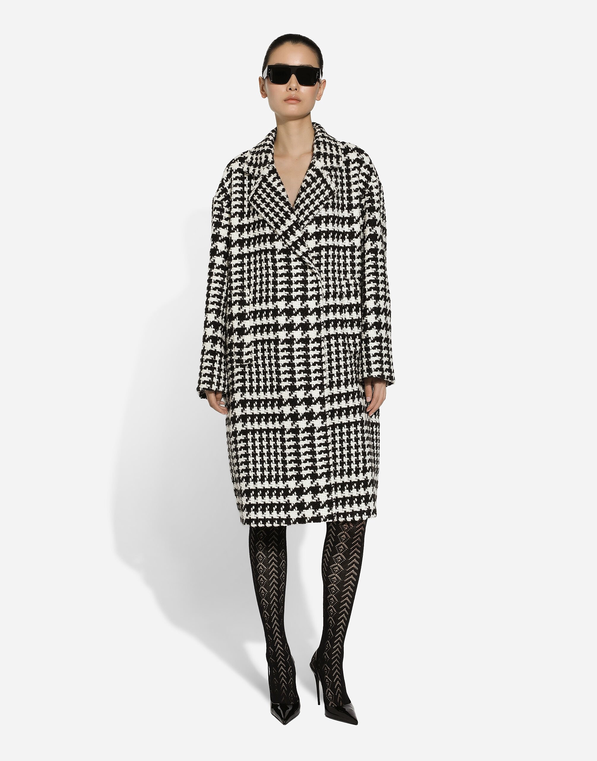 Oversize houndstooth coat - 2