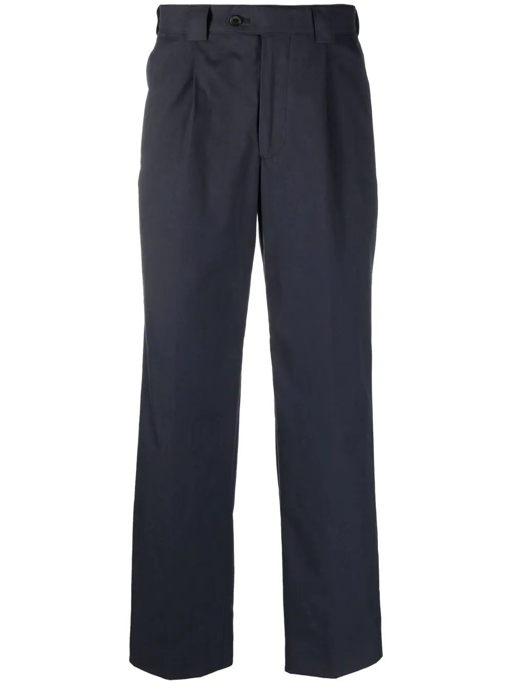 straight-leg organic-cotton trousers - 1