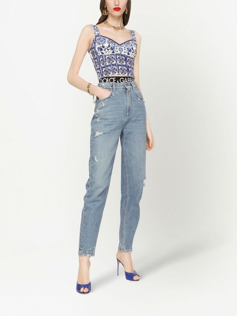 high-waisted slim-fit jeans - 3