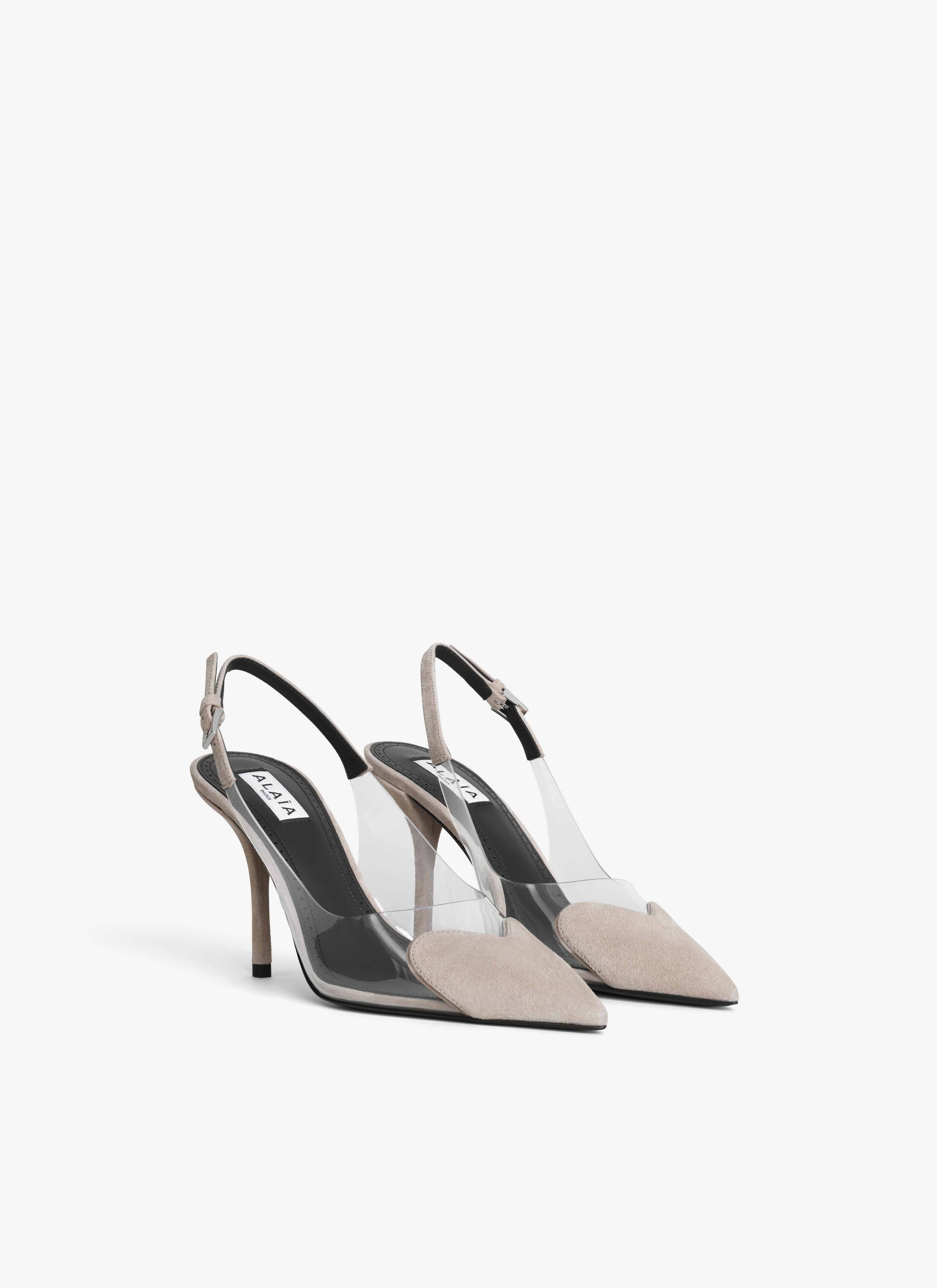LE CŒUR SLINGBACKS IN SUEDE GOATSKIN - 3