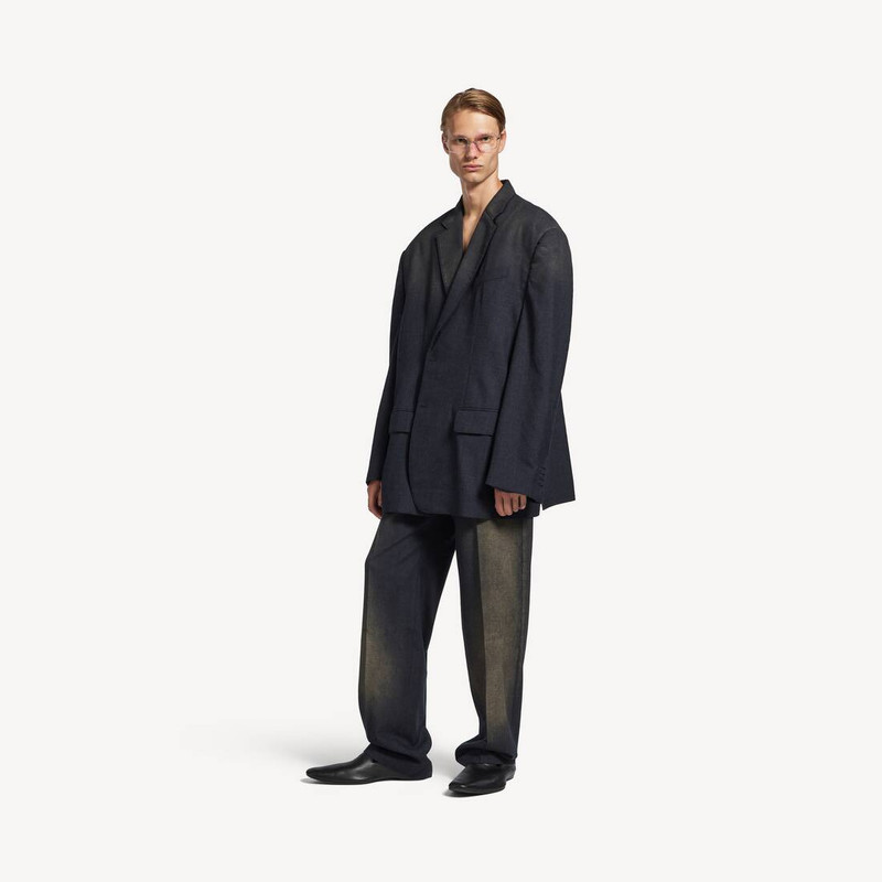 BALENCIAGA Men's Faded Tailored Pants in Anthracite outlook