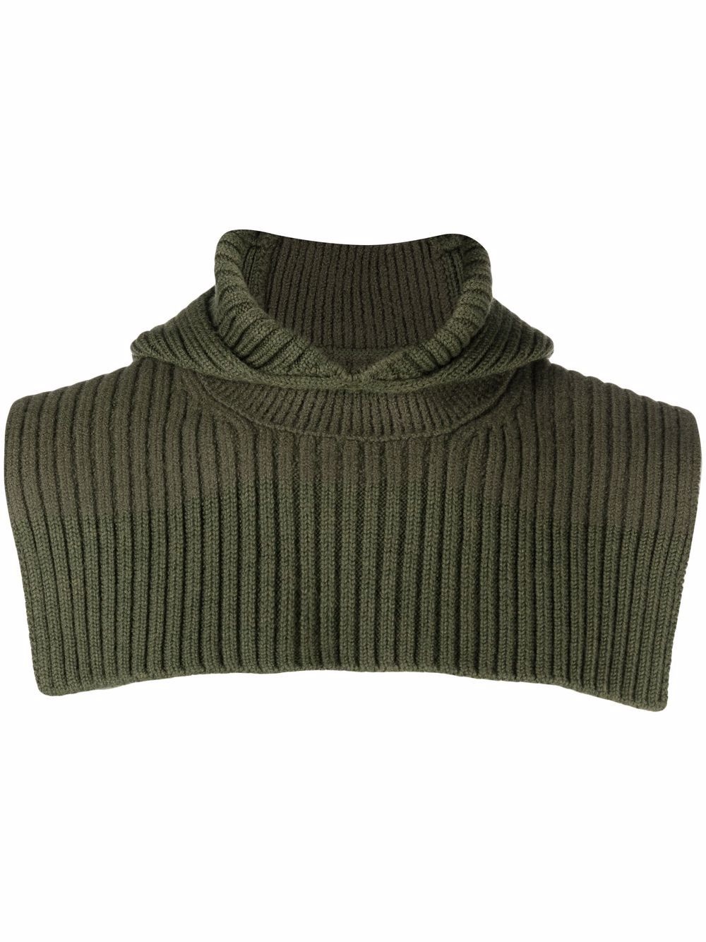 hooded wool knitted layer - 1