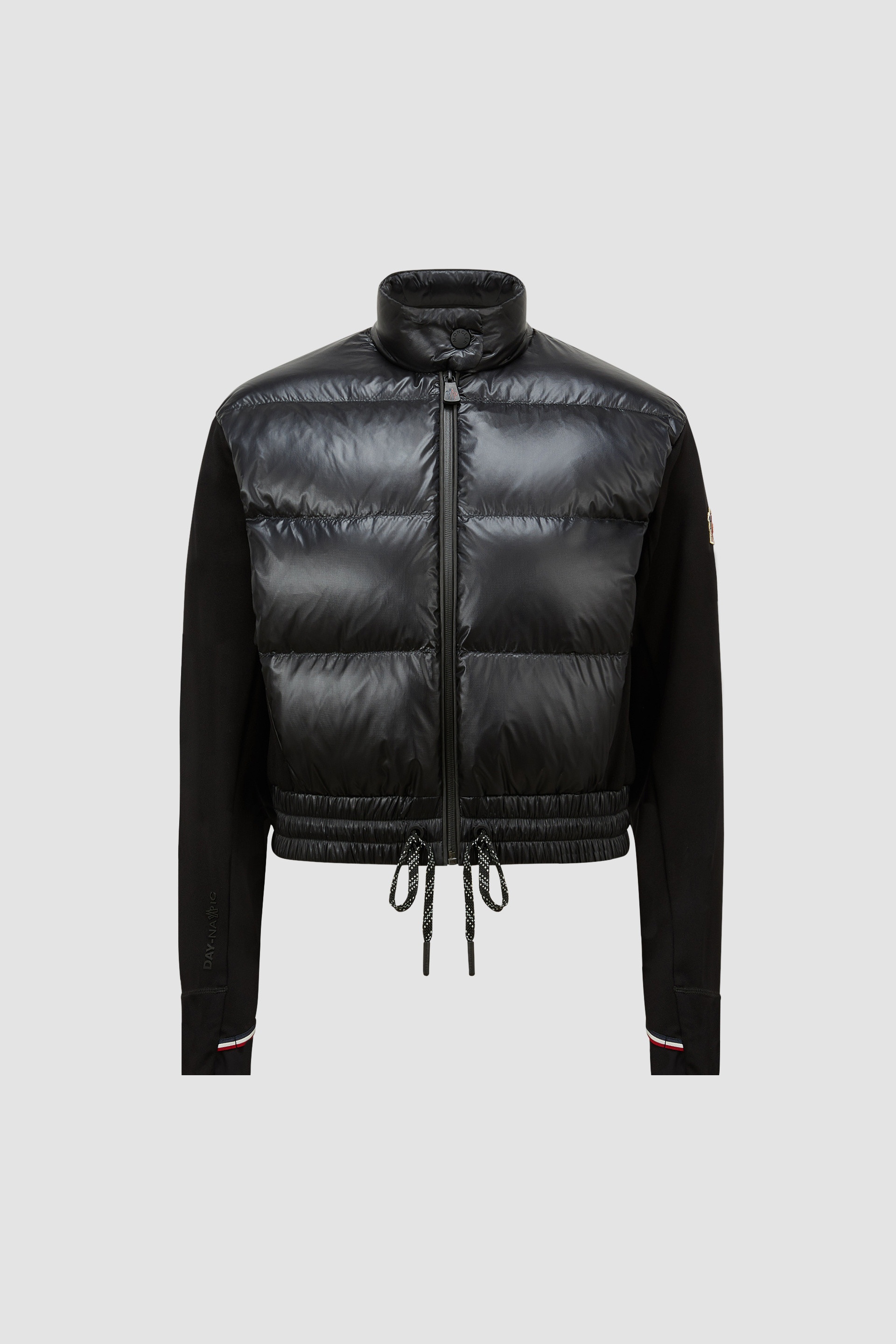 Padded Zip-Up Jersey Cardigan - 1