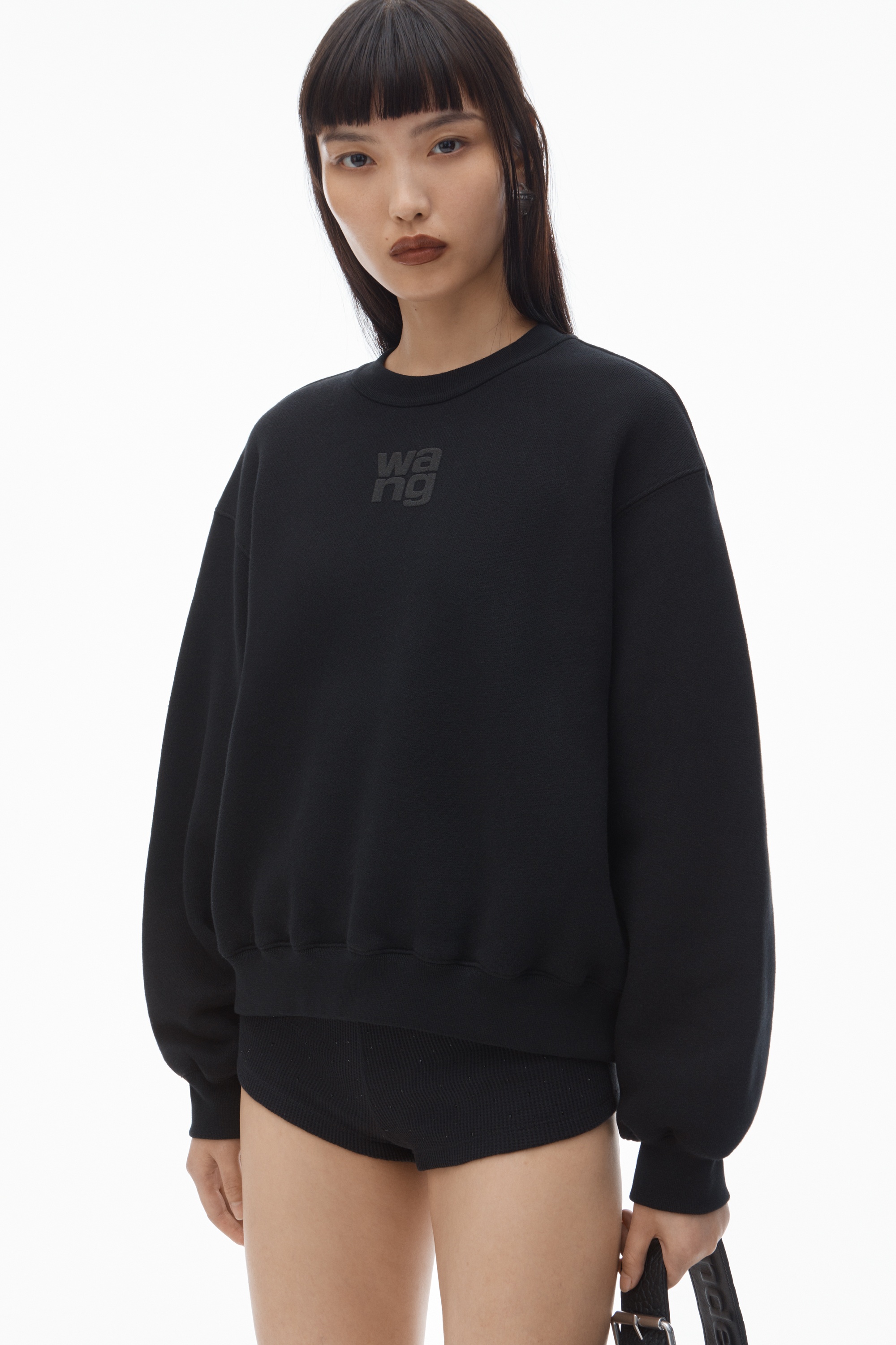 PUFF LOGO SWEATSHIRT IN STRUCTURED TERRY - 3