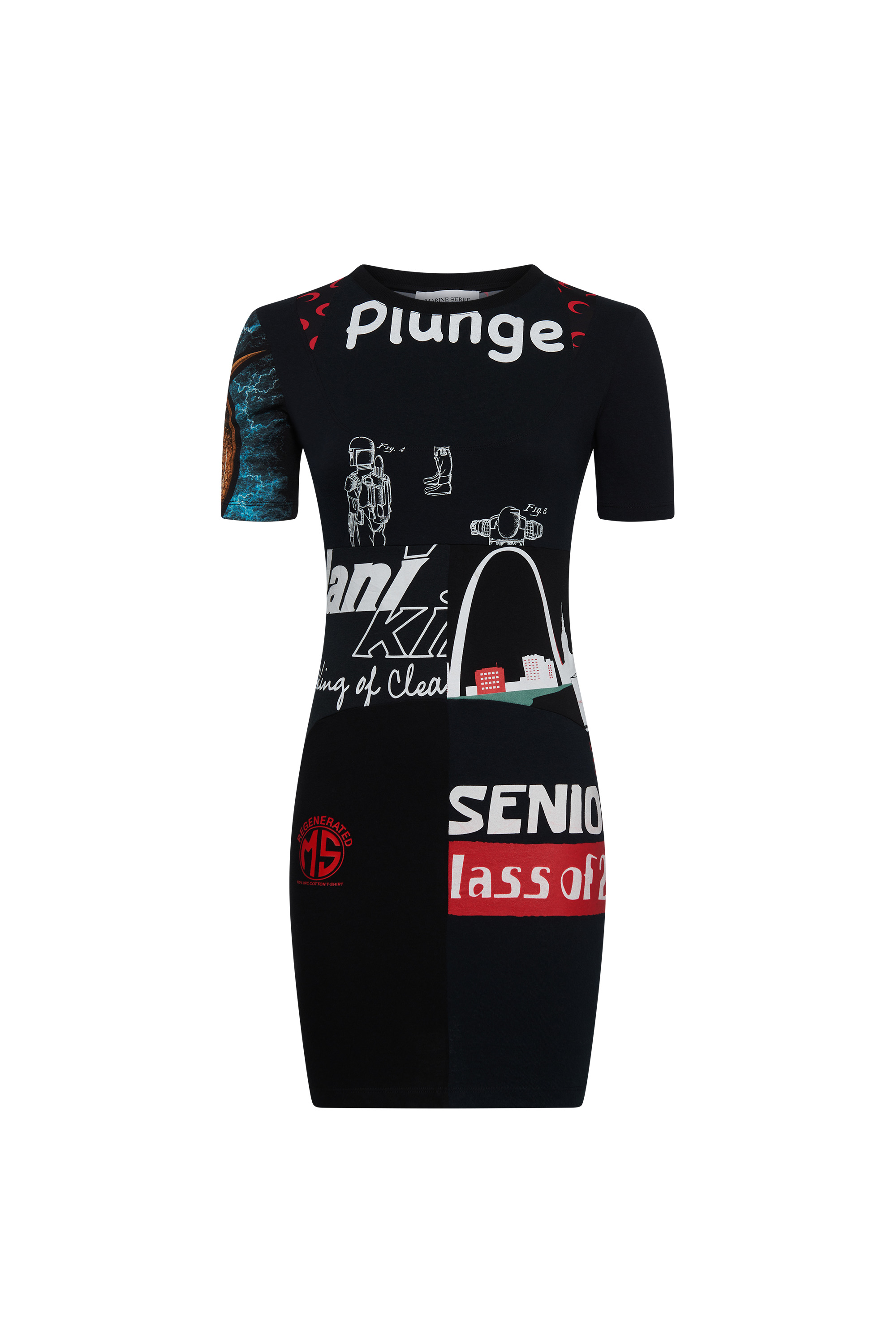 Upcycled Graphic T-Shirts Mini Dress - 8