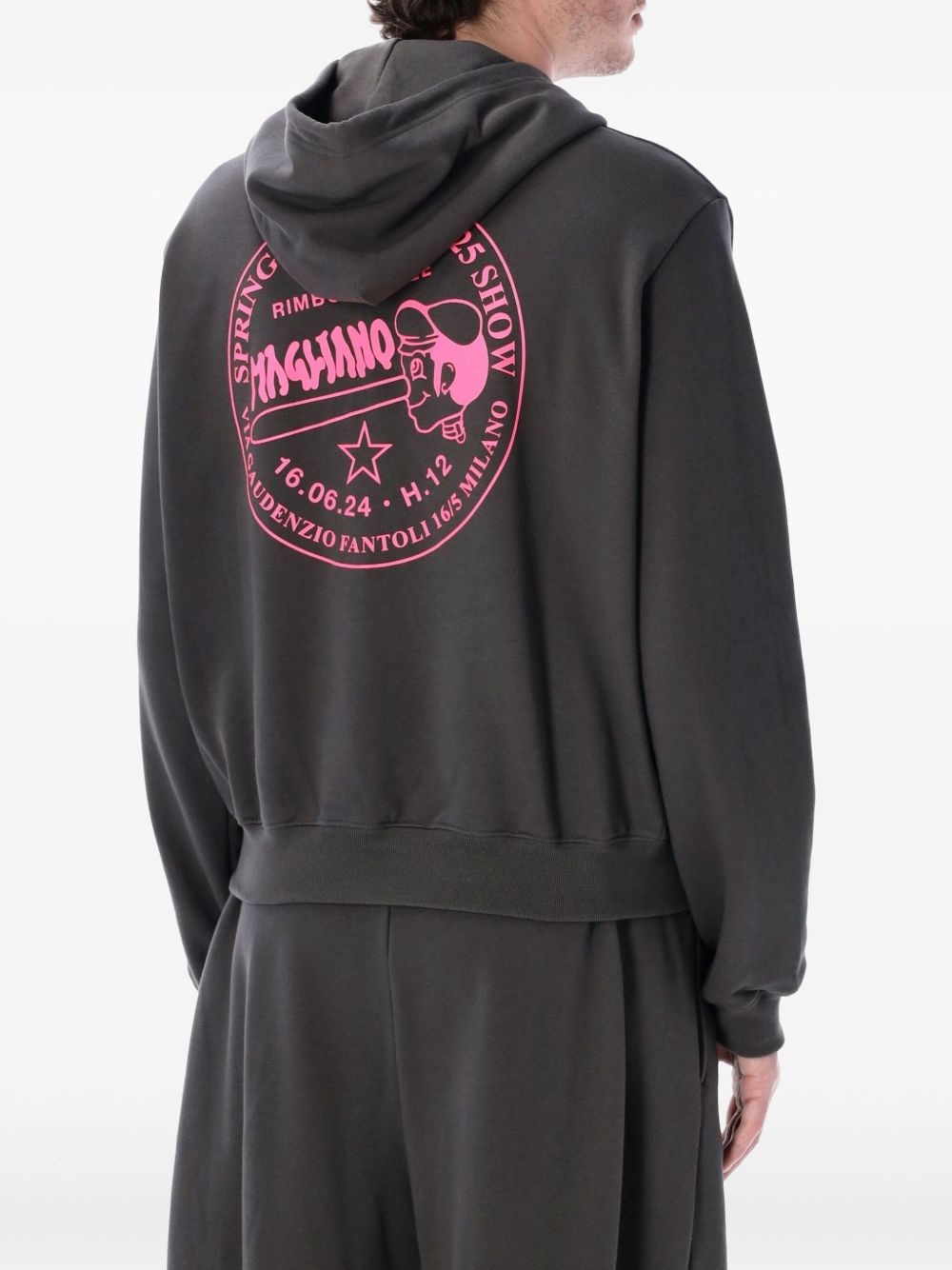 graphic-print hoodie - 2