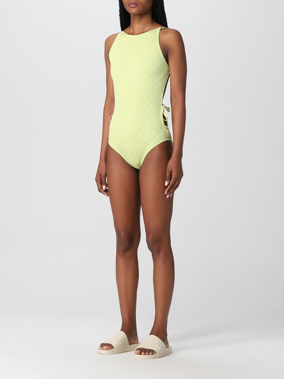 Bottega Veneta intrecciato nylon one-piece swimsuit - 3