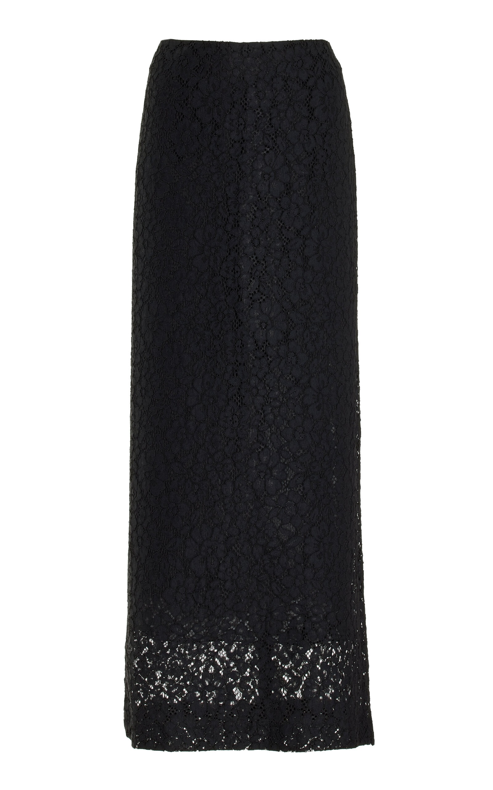 Jasmine Sheer Stretch-Lace Maxi Skirt black - 1