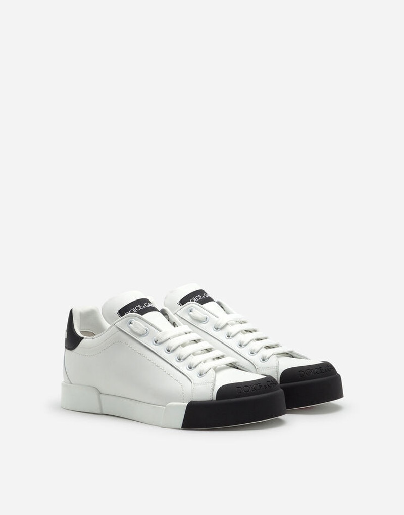 Dolce & Gabbana Portofino sneakers in nappa leather and rubber toe-cap outlook