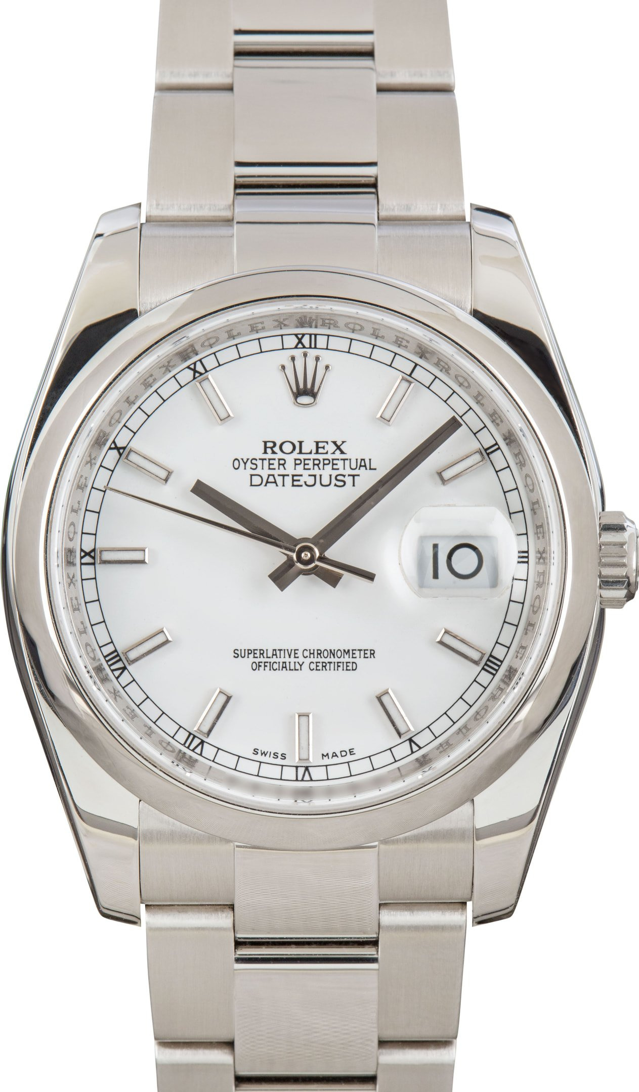 Rolex Datejust Ref 116200 White Dial - 1