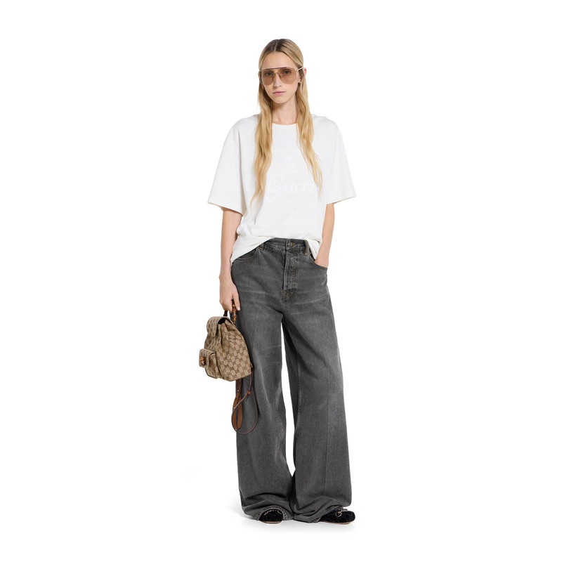 GUCCI Wide leg denim pants outlook