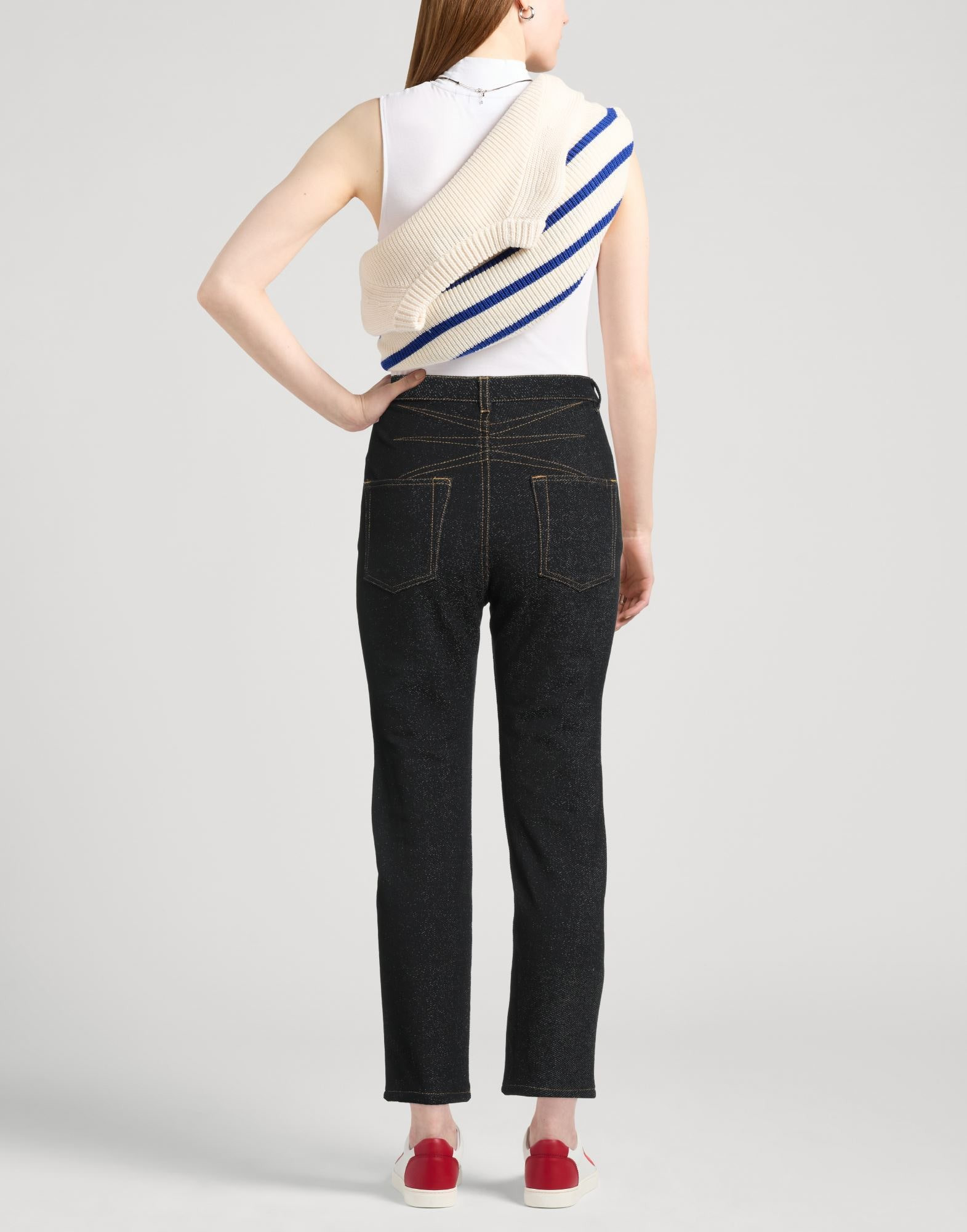 Black Women's Denim Pants - 3