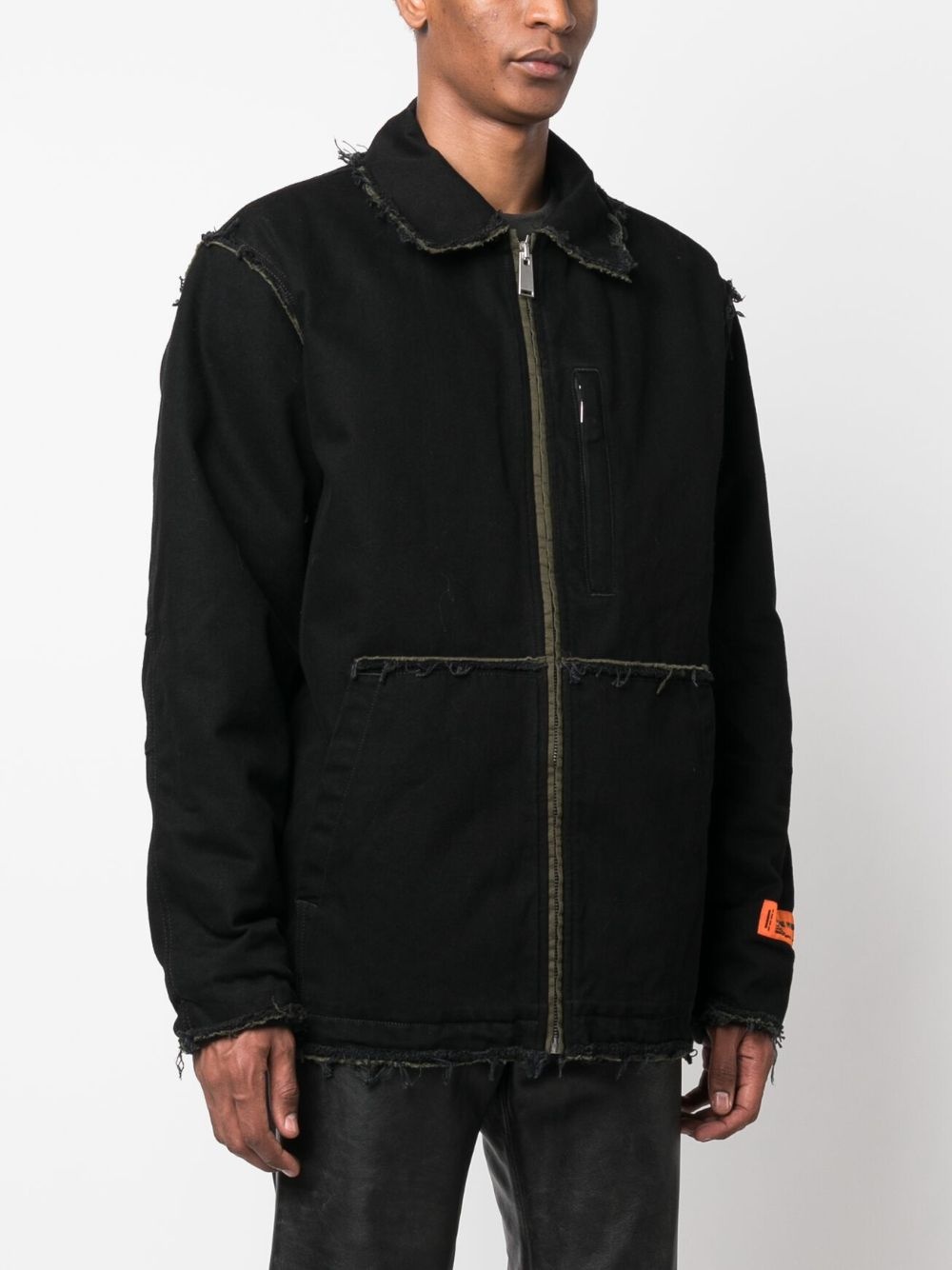 Rebuilt zip-up denim jacket - 3