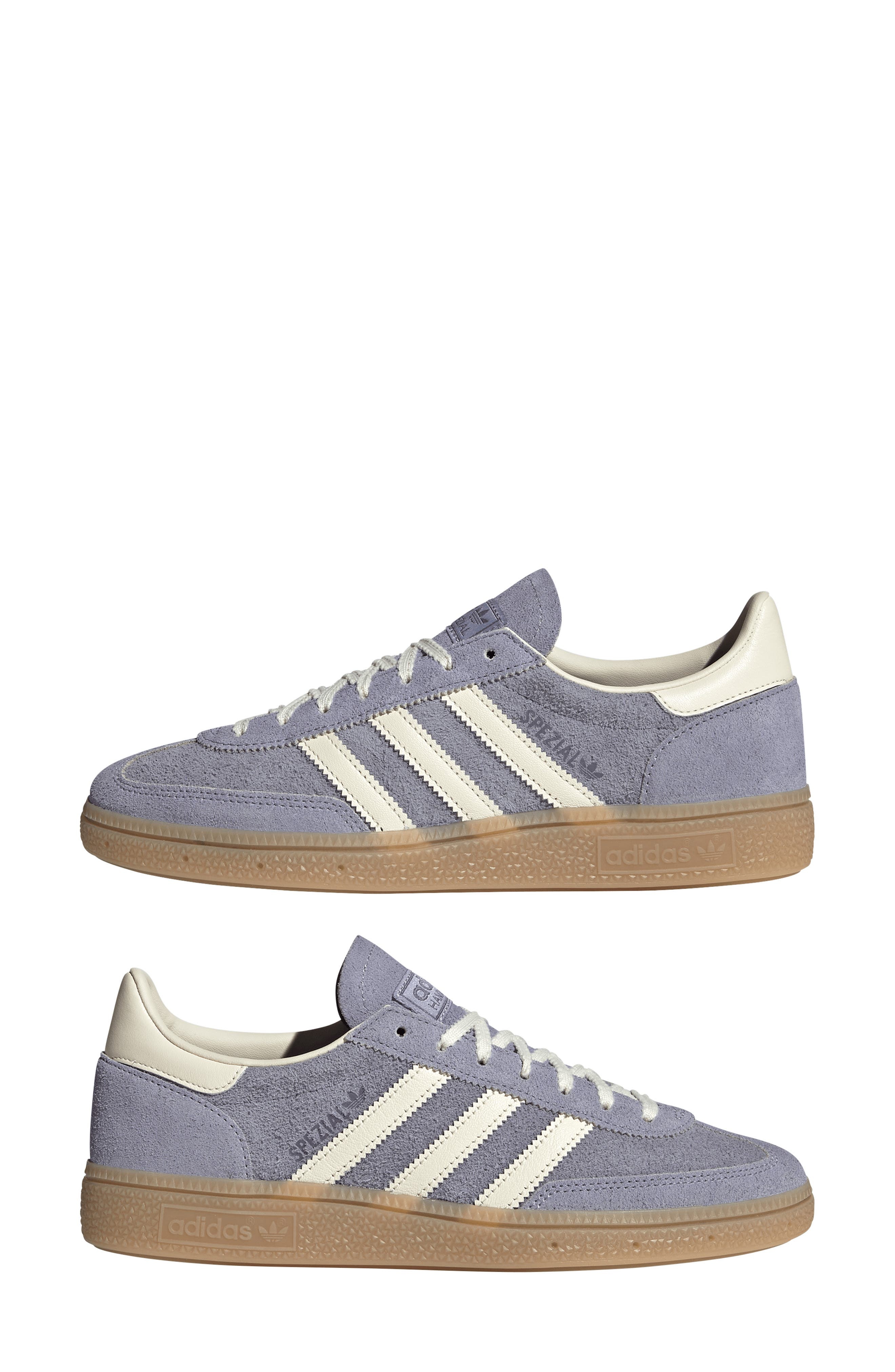 adidas Handball Spezial Sneaker in Silver Violet/Cream White at Nordstrom - 7