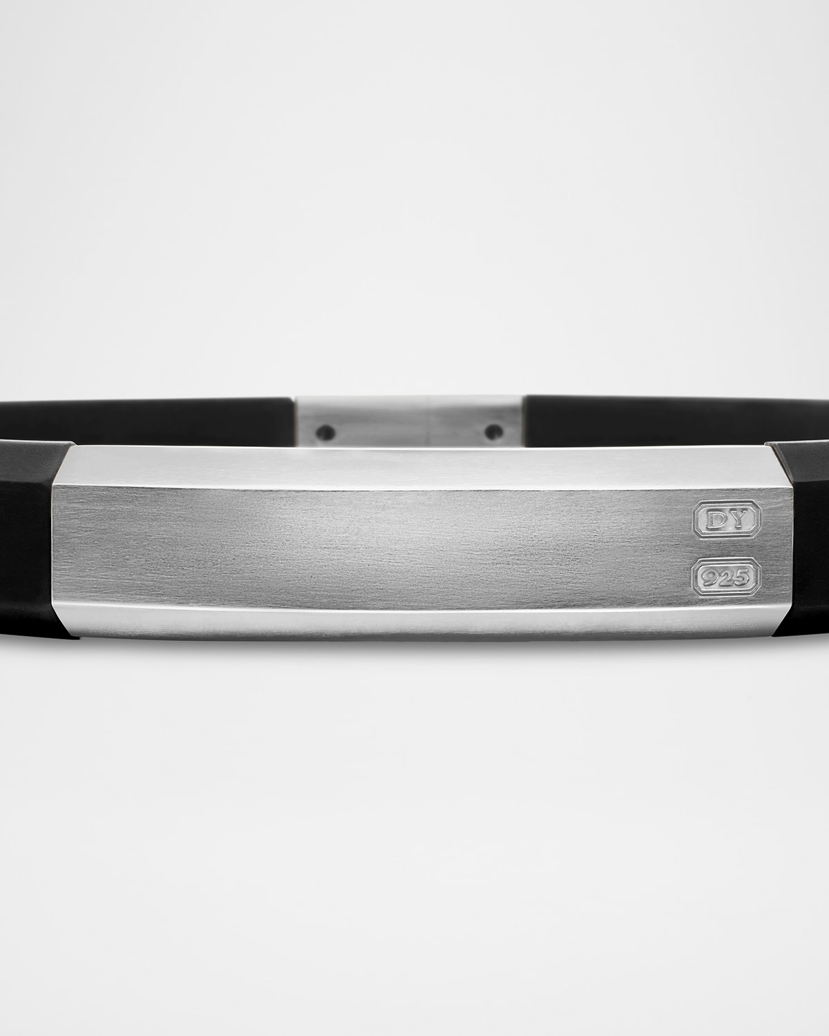 10mm Men's Streamline ID Rubber Bracelet - 4