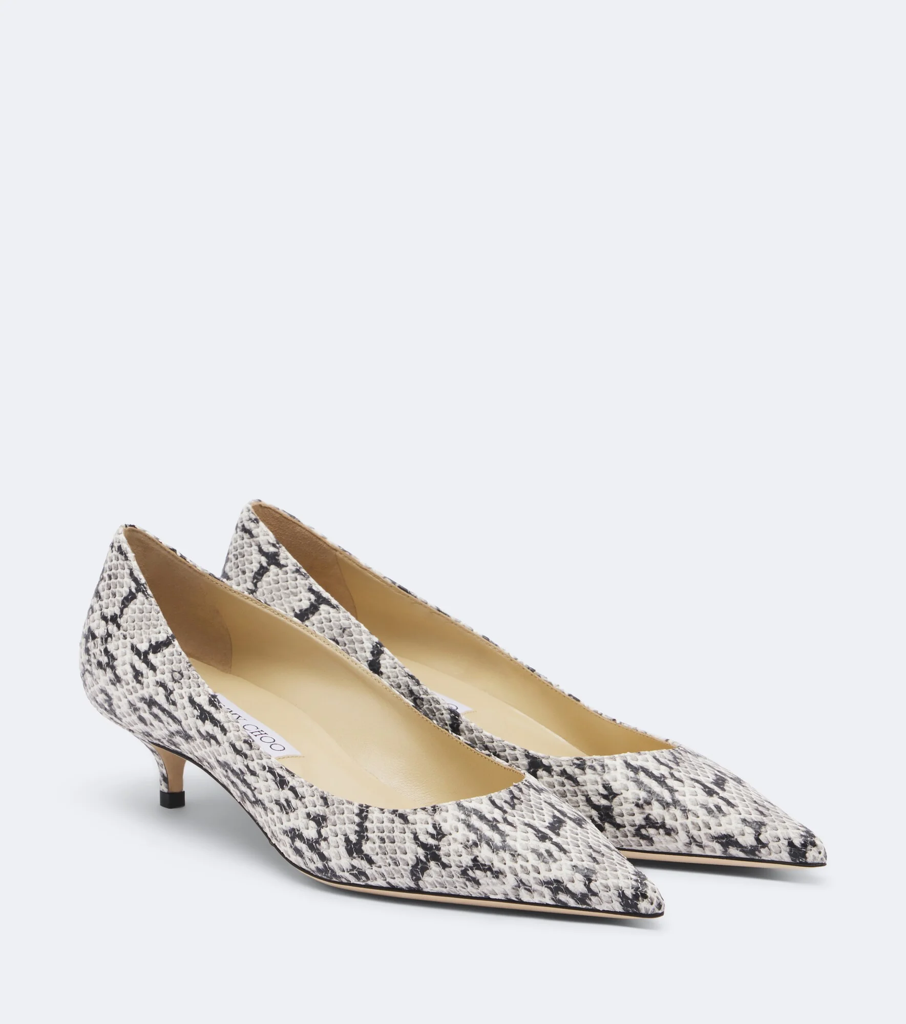 Amelia snake-effect leather pumps - 1