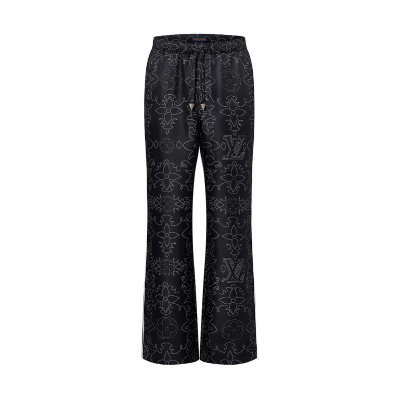 Printed Silk Pyjama Pants 1