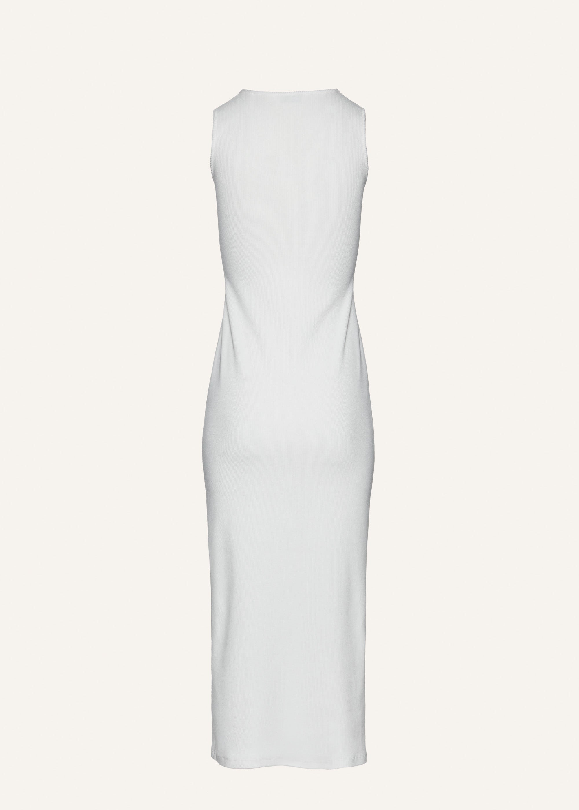 Crochet bra cotton tank dress in white - 2