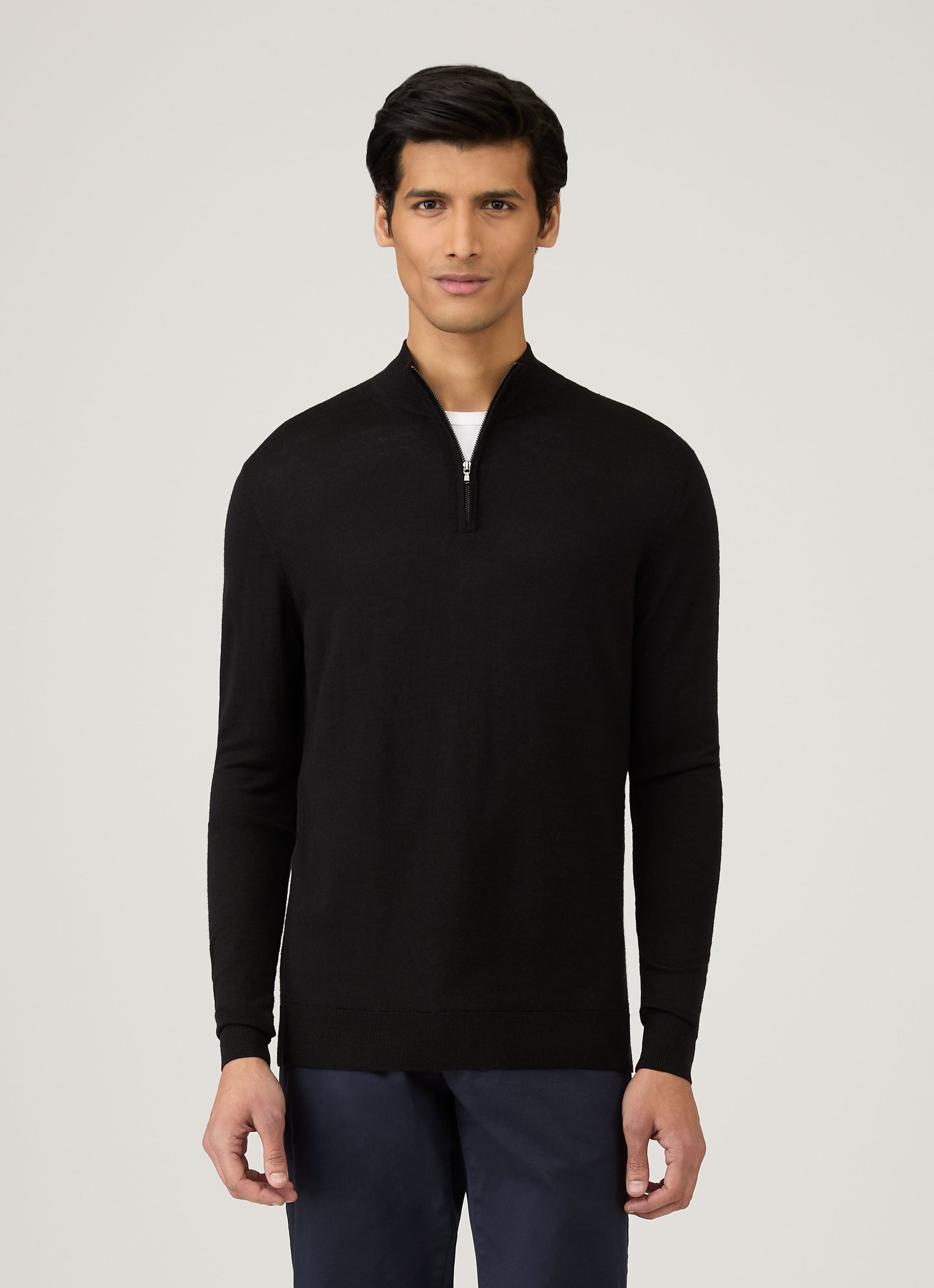 Fine Merino Wool Zip Neck - 2