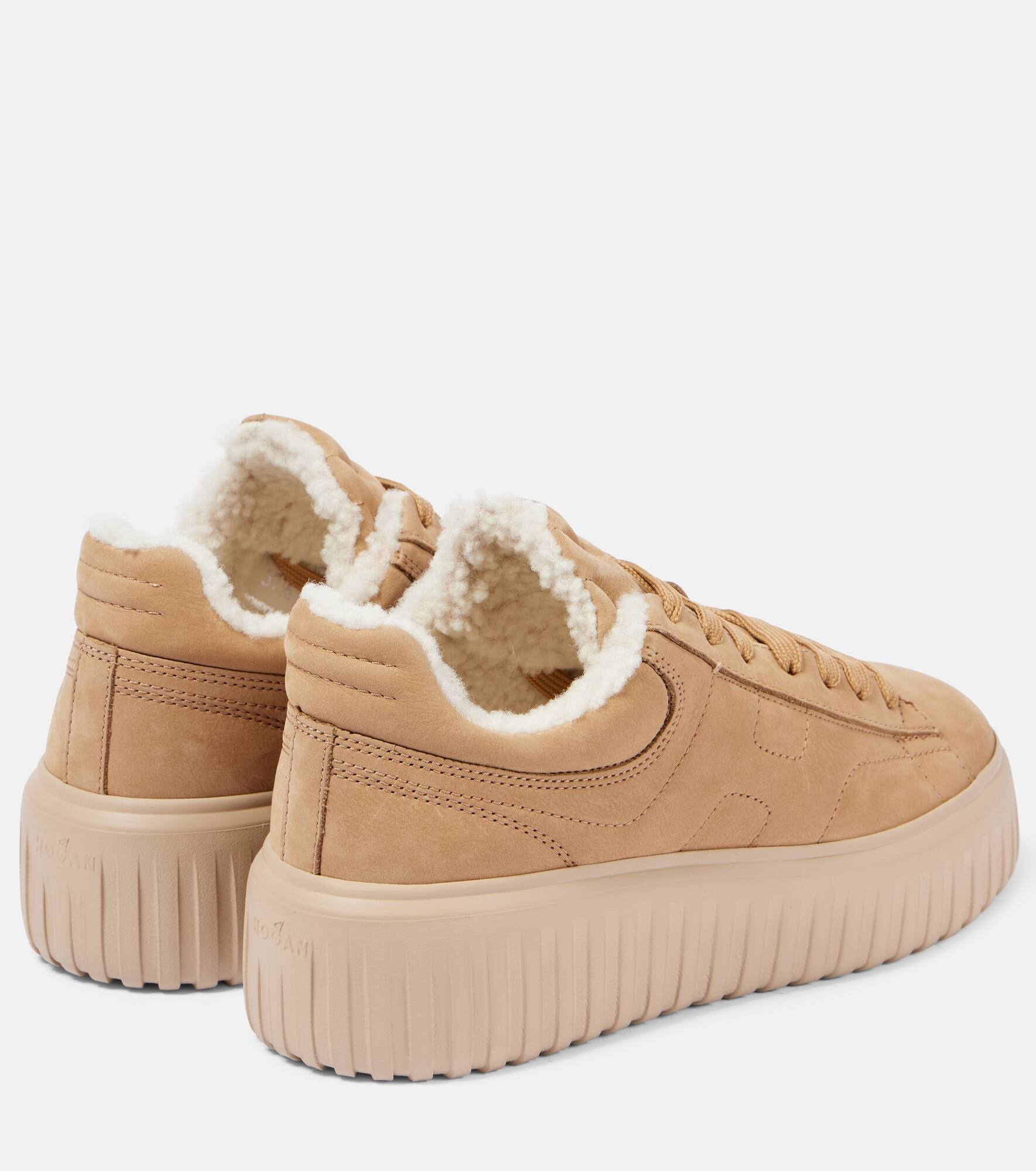 Womens Sneakers Hogan Shearling Sneakers HOGAN H-Stripes Shearling - Main Image