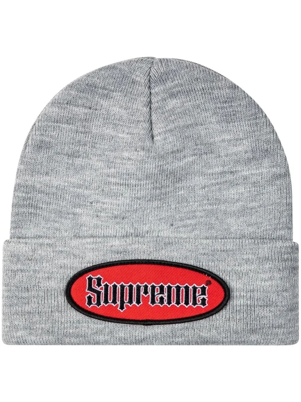 oval patch beanie - 1
