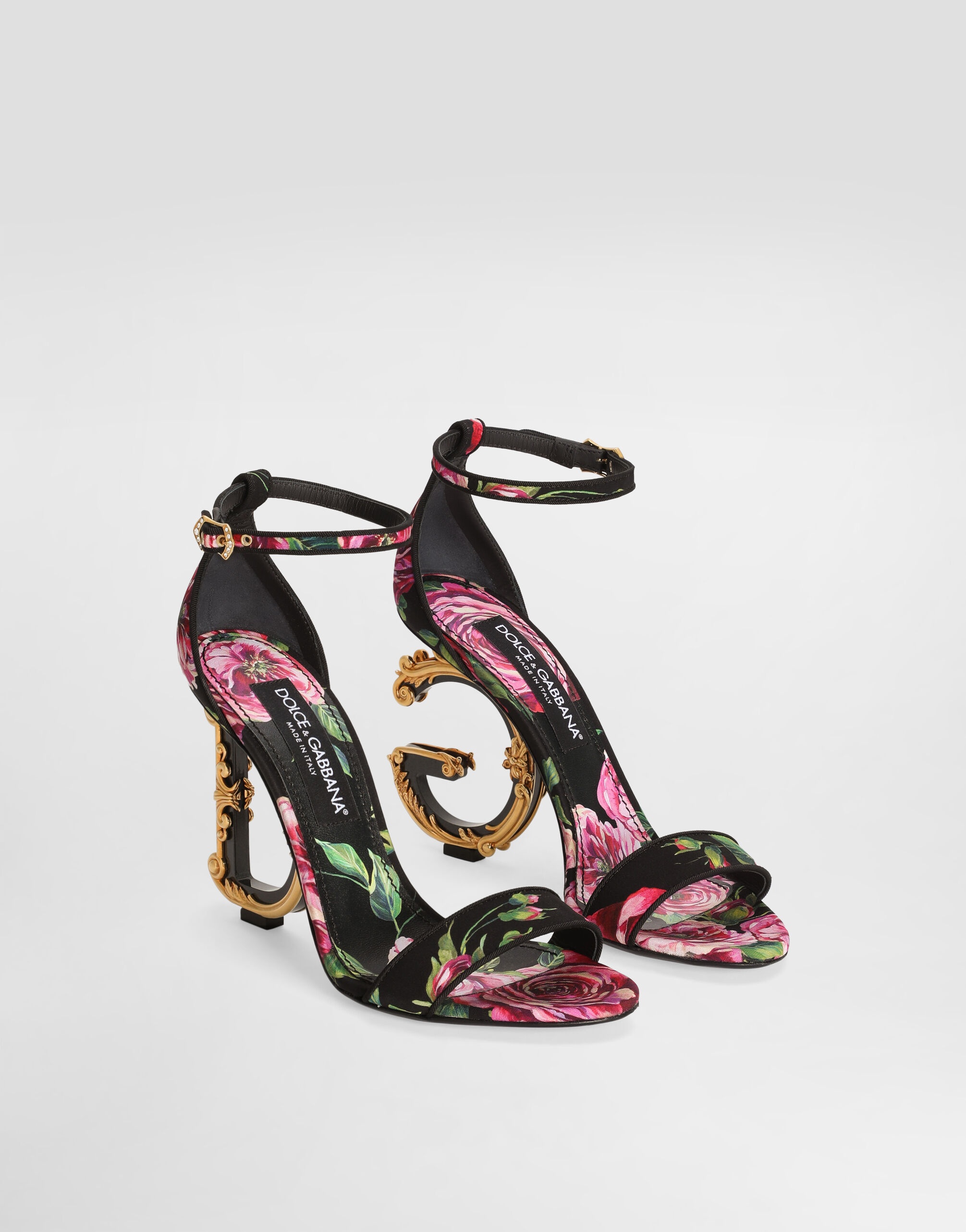 Satin baroque DG sandals - 2