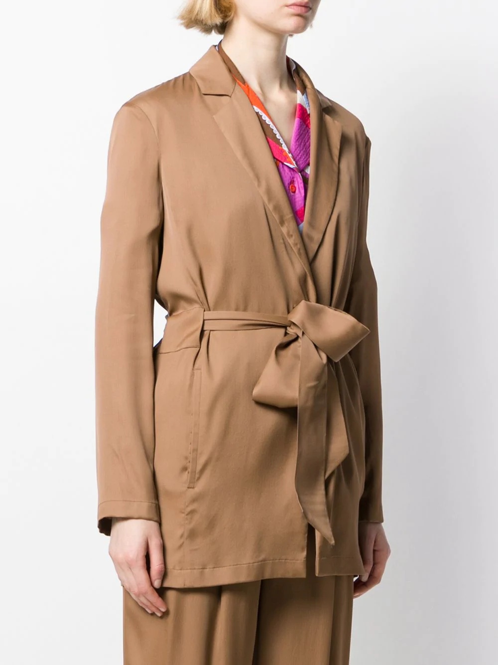 belted long-length jacket - 3