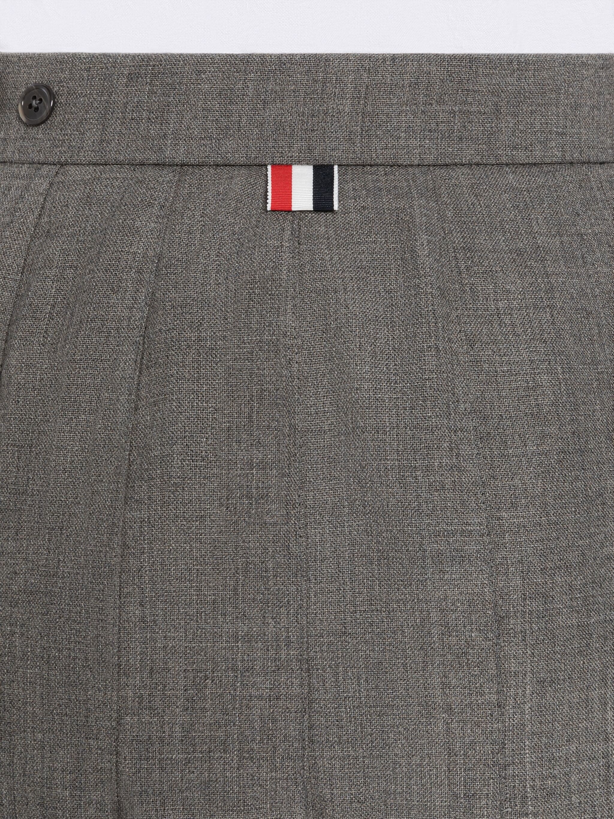 2-Ply Fresco Pleated Straight Skirt - 5