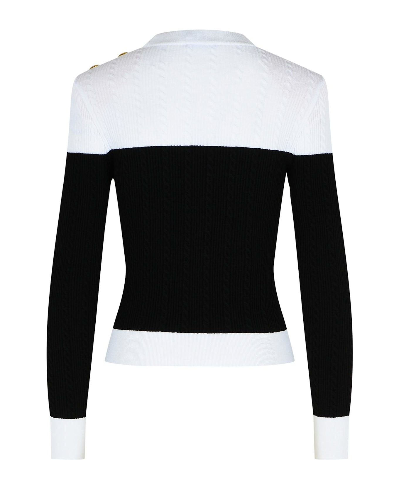 Black Viscose Blend Sweater - 3