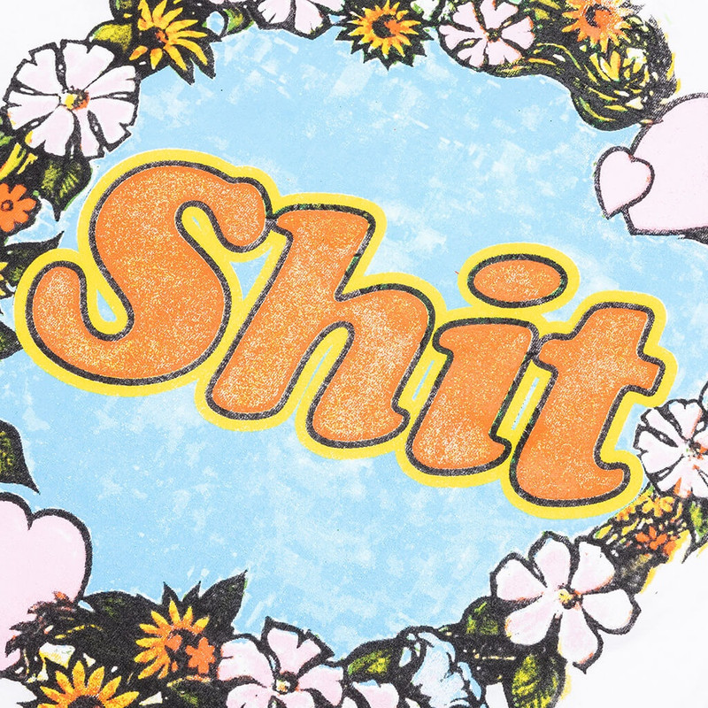 SHIT FUCK RAGLAN TEE SHIRT - MULTI 4