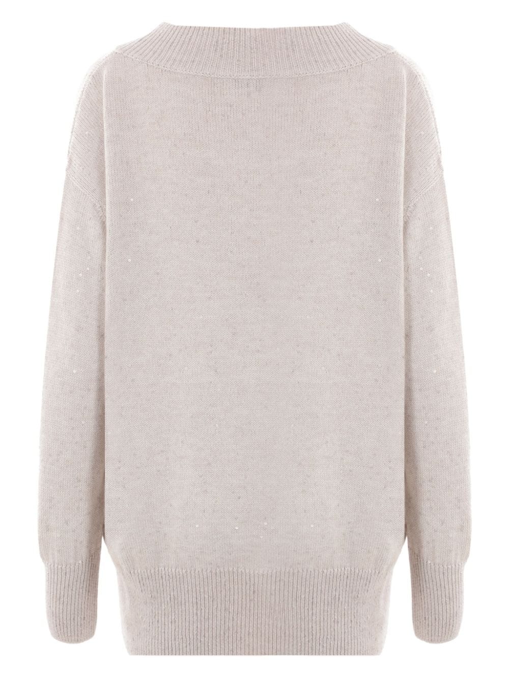 V-neck long-sleeve jumper - 2