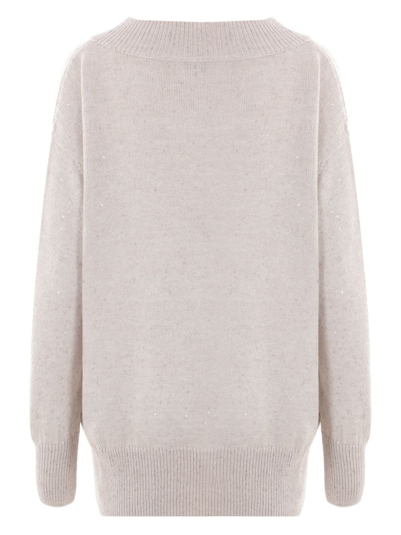 Brunello Cucinelli V-neck long-sleeve jumper outlook
