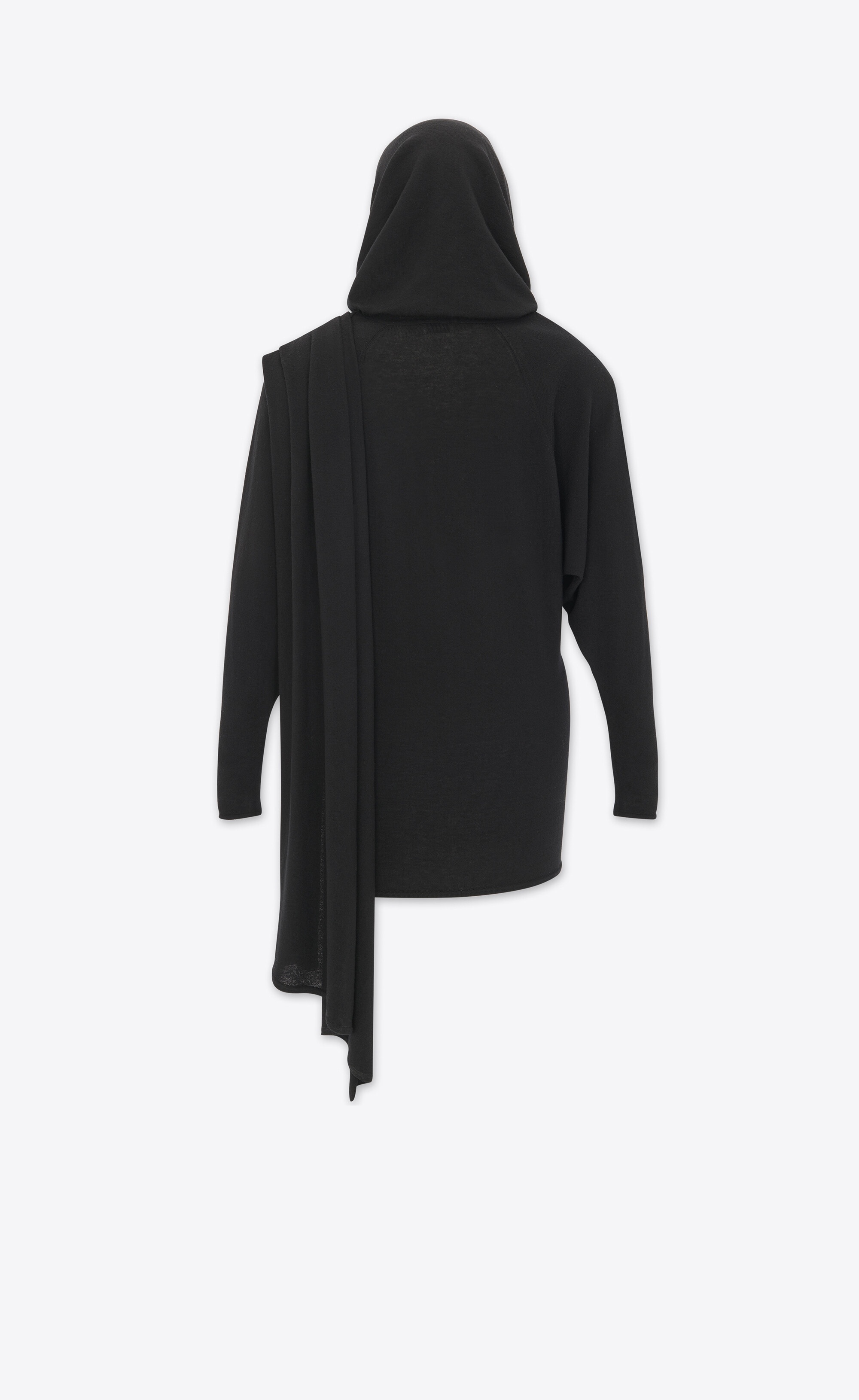hooded dress in wool - 5