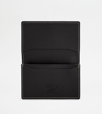 Tod's BUSINESS CARD HOLDER IN LEATHER - BLACK outlook