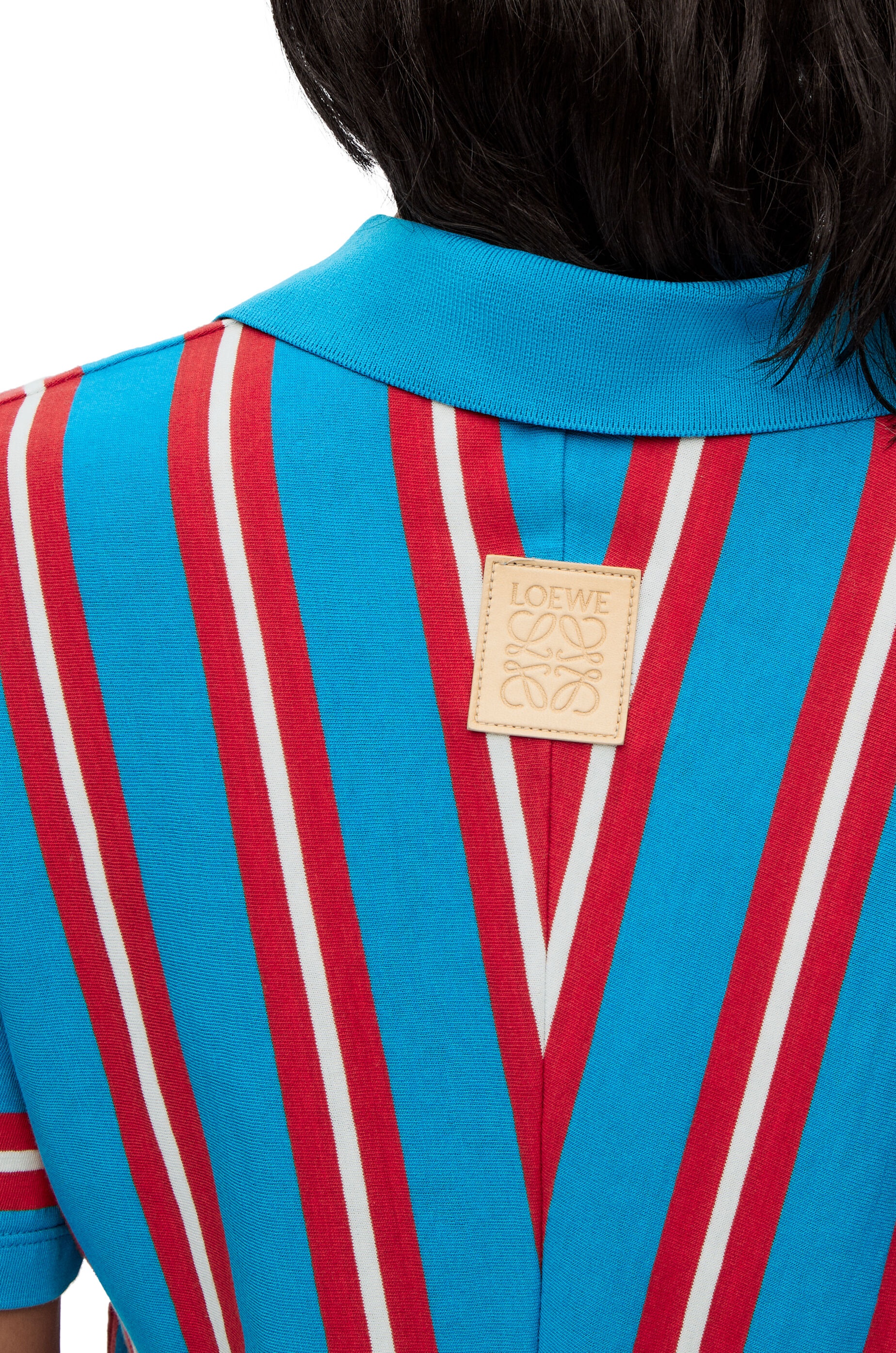 Stripe polo dress in cotton - 4