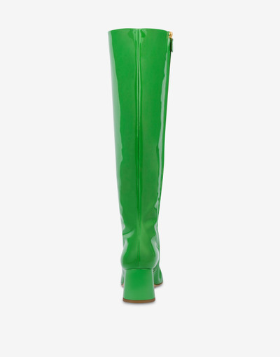 Moschino PATENT LEATHER BOOTS outlook